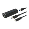 Plugable 3-Port USB 3.0 Hub, Black (USB3-HUB3ME)