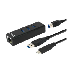 Plugable 3-Port USB 3.0 Hub, Black (USB3-HUB3ME)
