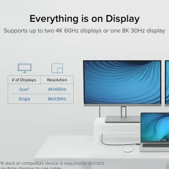 Plugable Thunderbolt-4 EPR 3.3' Cable, 240W, Black (TBT4-240W-1M)