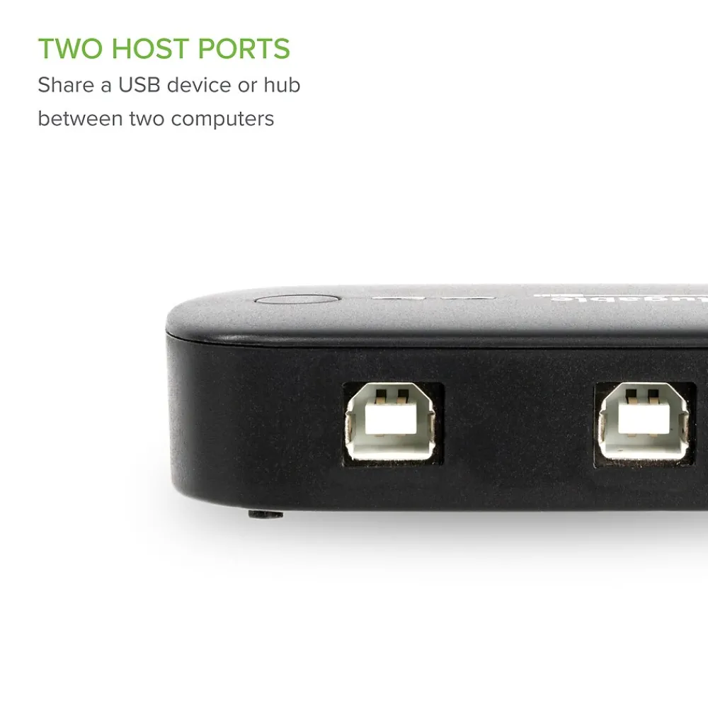 Plugable USB 2.0 Switch for USB Device Port Sharing Between Two Computers (USB2-SWITCH2)