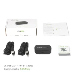 Plugable USB 2.0 Switch for USB Device Port Sharing Between Two Computers (USB2-SWITCH2)