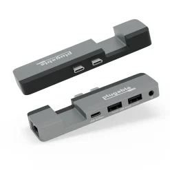 Plugable USB C Hub Multiport Adapter for Apple MagSafe 2 for MacBook Pro, Air M2