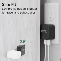 40W Dual USB-C Wall Charger, Black (PS-40C2B)<Plugable Hot