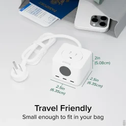 67W USB-C Charging Station, White (PS3-METERC3)<Plugable Discount