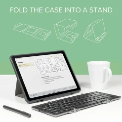 Online Plugable Wireless Keyboard and Case, Black (BT-KEY3XL)