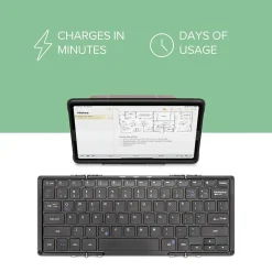 Online Plugable Wireless Keyboard and Case, Black (BT-KEY3XL)