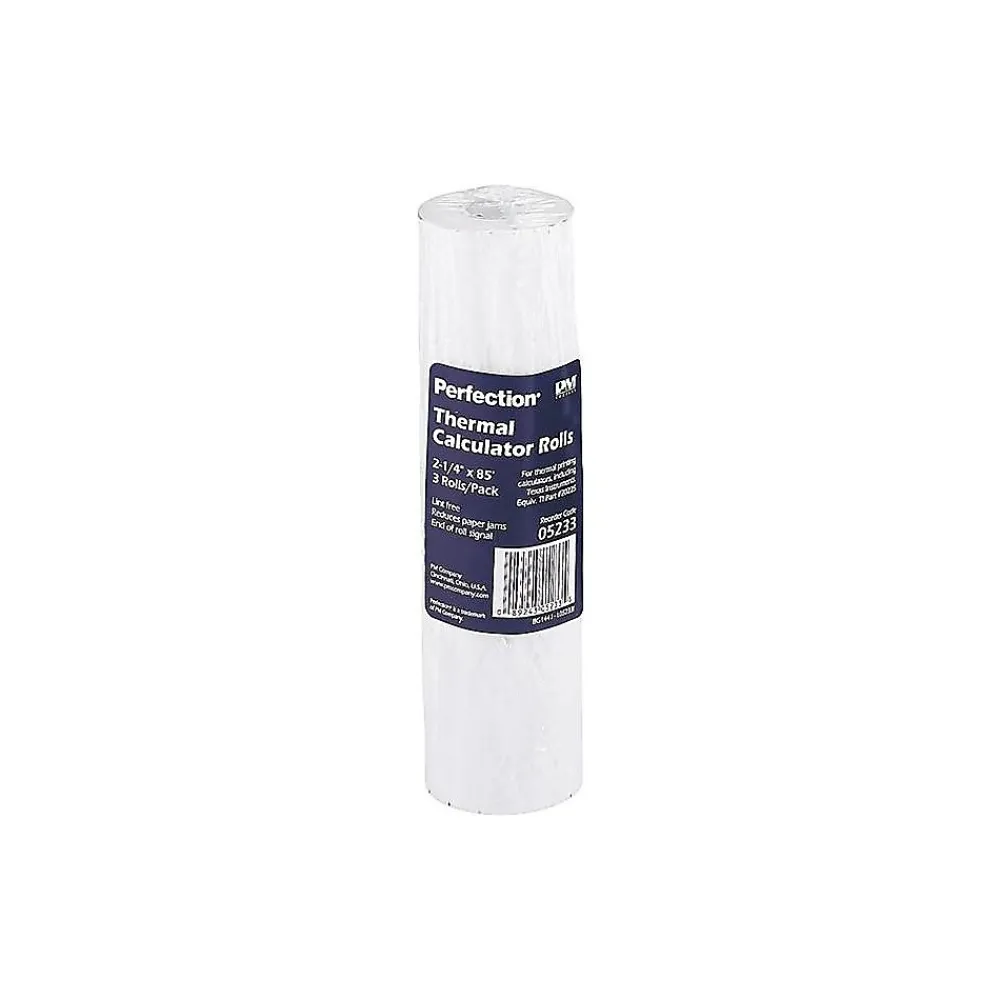 Pos Paper*PM Company Perfection Thermal Cash Register Paper Rolls, 2 1/4" x 85', BPA Free, 3 Rolls/Pack (9078-0076)