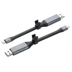 Hot PNY DUO LINK Dual 128GB USB 3.0 Type A Flash Drive, Black/Silver (P-FDI128LA02GCR)