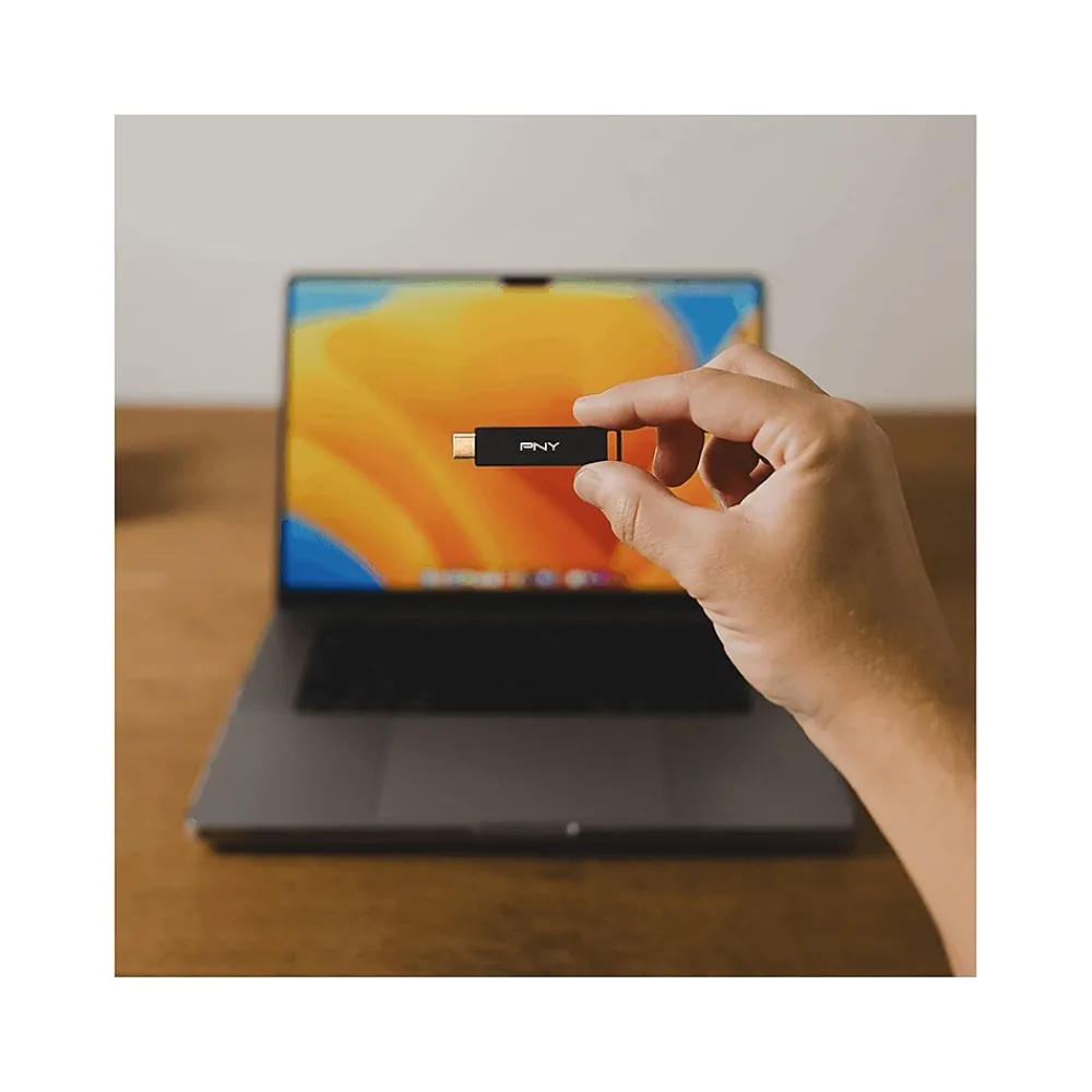 New PNY Elite-X 256GB USB Type-C Flash Drive, Black (P-FDI256ELTXC-GE)