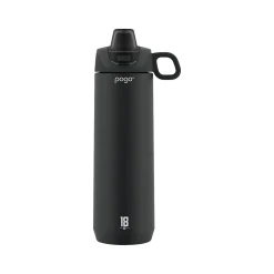 POGO GEAR ACTIVE Stainless Steel Water Bottle, 18 oz., Black (488-0887-400-6)