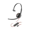 Discount Poly Blackwire 3210 Mono Headset, USB-C/USB-A, UC Certified, Bulk (8X214A6)