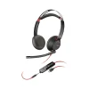 New Poly Blackwire 5220 Stereo Headset, USB-C/3.5mm, UC Certified (8X231AA)