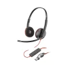 Discount Poly Blackwire 3220 Stereo Headset, USB-C/USB-A, UC Certified, Bulk (8X2J9A6)