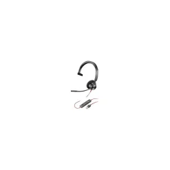 Outlet Poly Blackwire 3310 Wired Mono On Ear Computer Headset, Black (213928-01)