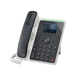 Poly Edge E200 Corded Conference Telephone, Black/White (2200-86990-025)