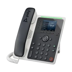 Poly Edge E220 16-Line VOIP Phone, White/Black (89B50AA)