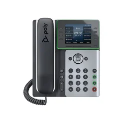 Poly Edge E320 VOIP Phone, Black/Silver (82M88AA)