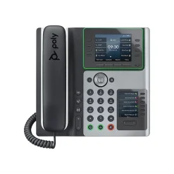 Poly Edge E450 VOIP Phone, Silver/Black (82M90AA)