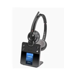 Outlet Poly Savi 8420 Office Series Wireless Noise Canceling Bluetooth Stereo On-Ear Headset, MS Certified (8L7F5AA#ABA)
