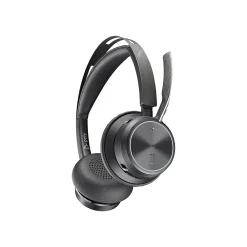 Poly Voyager Focus 2 Noise Canceling Bluetooth On Ear Phone & Computer Headset, Black (213726-01)