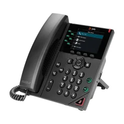 Poly VVX 350 6-Line VOIP Phone, Black (89B69AA#ABA)