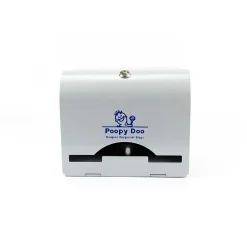 Diaper Disposal Large Bag Dispenser, White, Steel, 400 Bag Capacity (PD-DSP-06 WH)<Poopy Doo Sale