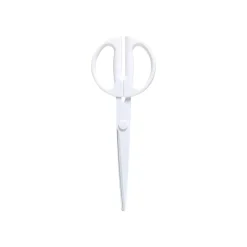 Scissors|Poppin 9" Stainless Steel Standard Scissors, Sharp Tip, White (100186)