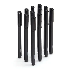 Pens|Poppin Black Signature Ballpoint Pen, Black Ink, Set of 100 (104600)