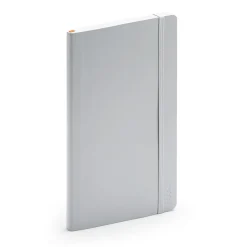 Composition Notebooks|Poppin Composition Notebooks, 5" x 8.25", Narrow Ruled, 192 Sheets, Gray/Silver, 25/Pack (104132)