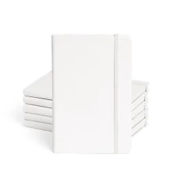 Composition Notebooks|Poppin Composition Notebooks, Narrow Ruled, 96 Sheets, White, 25/Pack (104116)