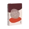 Notebooks|Poppin Elements Notebook, 6" x 8.25", Ruled, 40 Sheets, Pink/Red (108838)