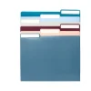 File Folders|Poppin File Folder, 1/3-Cut Tab, Letter Size, Assorted Colors, 6/Pack (108844)