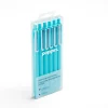 Pens|Poppin Luxe Retractable Gel Pen, Fine Point, Blue Ink, 6/Pack (100089)
