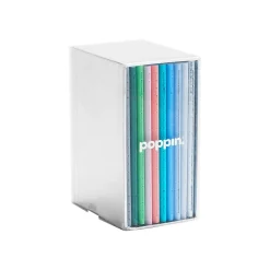 Notebooks|Poppin Mini Medley Pocket Notebook, 3.5" x 5", College Ruled, 32 Sheets, Assorted Colors, 10/Set (104452-US)