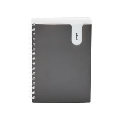 Notebooks|Poppin Pocket Notebook, 8.5" x 6", College Ruled, 80 Sheets, (104436) Dark Gray