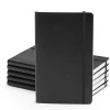 Notebooks|Poppin Professional Notebooks, 5" x 8.25", Wide Ruled, 96 Sheets, Black, 25/Set (104124)