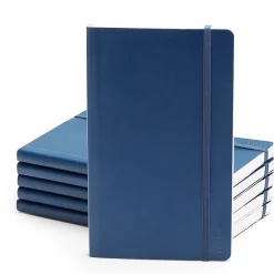 Notebooks|Poppin Professional Notebooks, 5" x 8.25", College Ruled, 96 Sheets, Blue, 25/Set (104130)