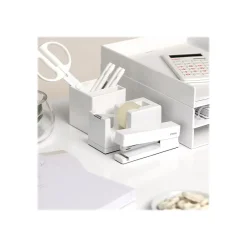 Staplers|Poppin Stapler, 20 Sheet Capacity, White (100152)