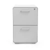 File Cabinets*Poppin , Stow 2-Drawer File Cabinet, White & Light Gray (101834)