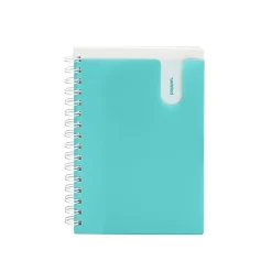Subject Notebooks|Poppin 1-Subject Notebooks, 6" x 8", College Ruled, 80 Sheets, Blue, 24/Carton (101351-MC)