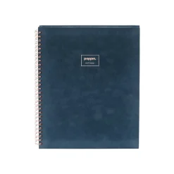 Notebooks|Poppin Velvet Professional Notebooks, 8.25" x 10.25", Narrow Ruled, 40 Sheets, Blue (106159)