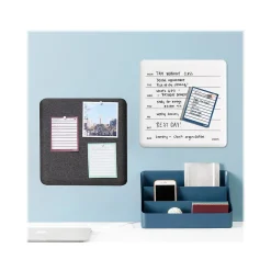 Dry Erase*Poppin Weekly Dry-Erase Whiteboard, 1' x 1' (108723)