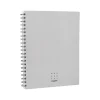 Subject Notebooks|Poppin Work Happy 1-Subject Notebook, 8.5" x 11", Ruled, 40 Sheets, Light Gray (108849)