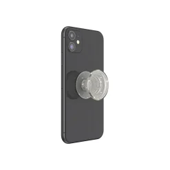PopSockets PopGrip Clear Glitter Silver Universal Grip (805149)