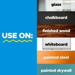 Dry Erase*Post-it Easy Erase Plastic Adhesive Dry-Erase Whiteboard, 8' x 4' (FWS8X4)