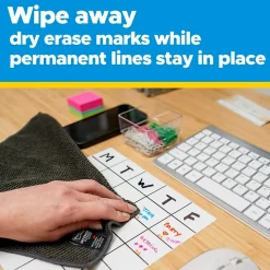 Dry Erase*Post-it Easy Erase Plastic Adhesive Dry-Erase Whiteboard, 9.1