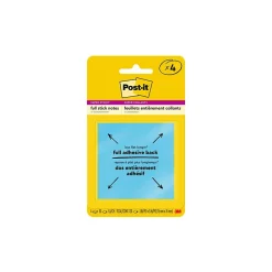 Post-It Notes*Post-it Full Adhesive Notes, 3" x 3", Energy Boost Collection, 30 Sheet/Pad, 4 Pads/Pack (F3304SSAU)
