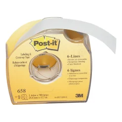 Correction & White-Out|Post-it Labeling and Cover-Up Correction Tape, White (658)