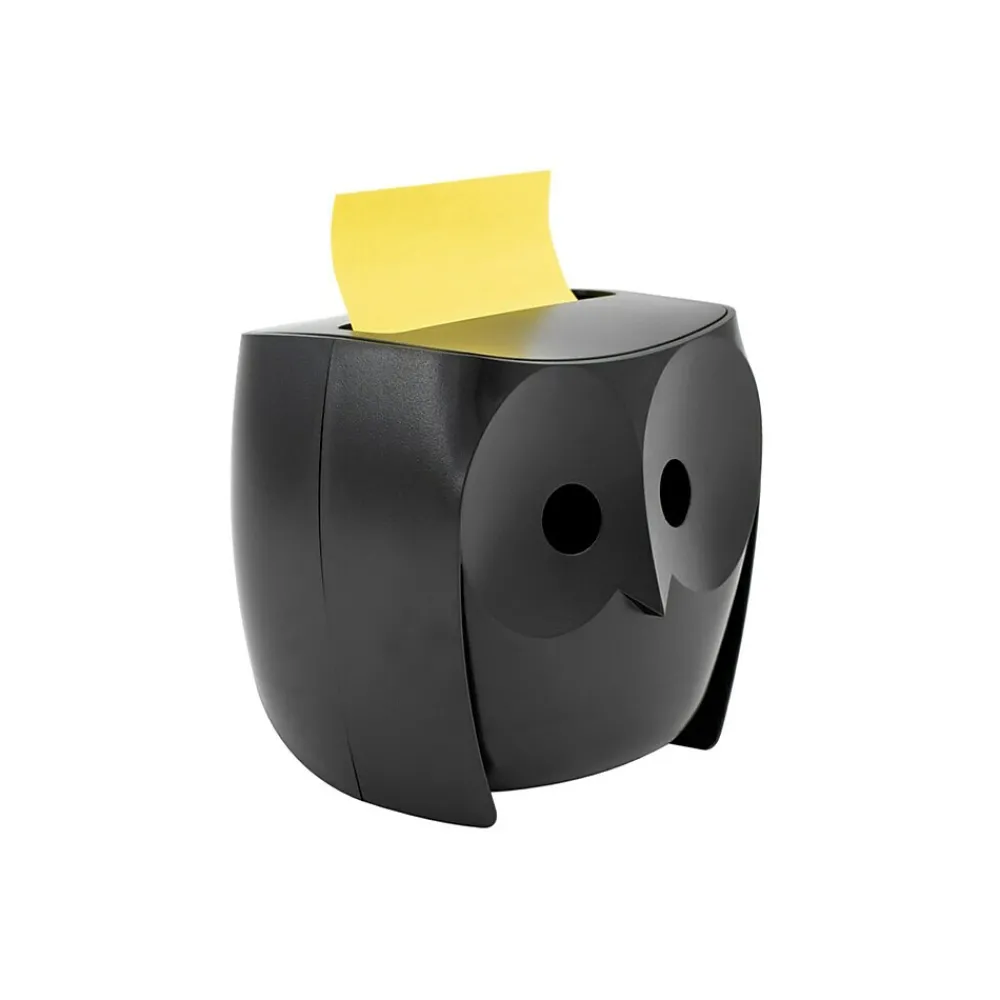 Sticky Notes*Post-it Note Dispenser, Owl Design, Black (OWL-330-BK)