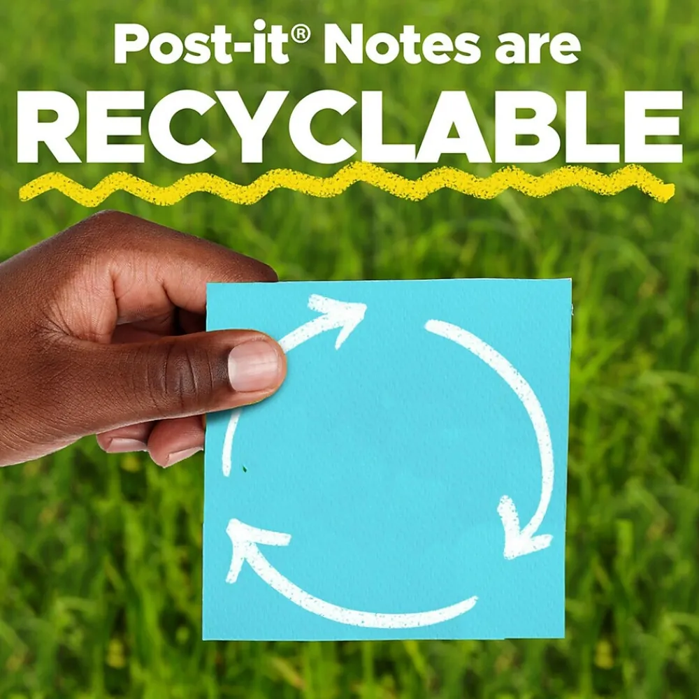 Post-It Notes*Post-it Notes, 1 3/8" x 1 7/8", Collection, 100 Sheet/Pad, 24 Pads/Pack (65324VADB) Canary